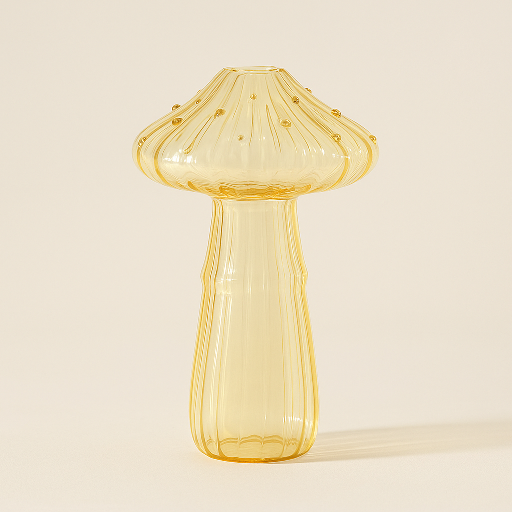 Vase Champignon Magique™ – Verrerie Colorée Feng Shui