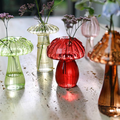 Vase Champignon Magique™ – Verrerie Colorée Feng Shui